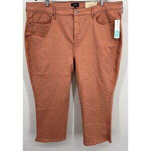 NYDJ Not Your Daughter Jeans Peach Size 22W Plus Size Crop Jeans Women New
